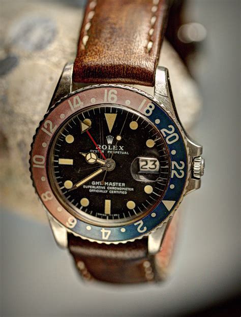 rolex gmt 1675 leather strap|Rolex gmt master 1675 price.